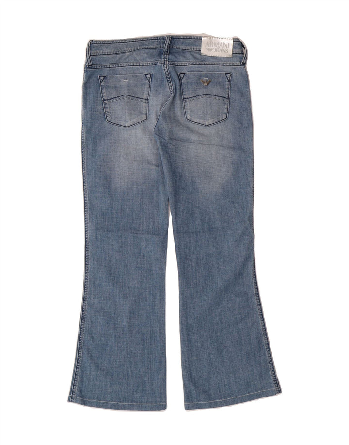 ARMANI Womens Bootcut Jeans W29 L28 Blue Cotton Vintage Armani and Second-Hand Armani from Messina Hembry 