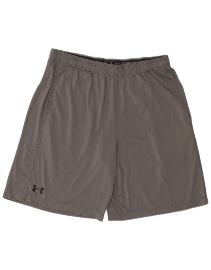 Shorts esportivos masculinos Under Armour XL cinza poliéster