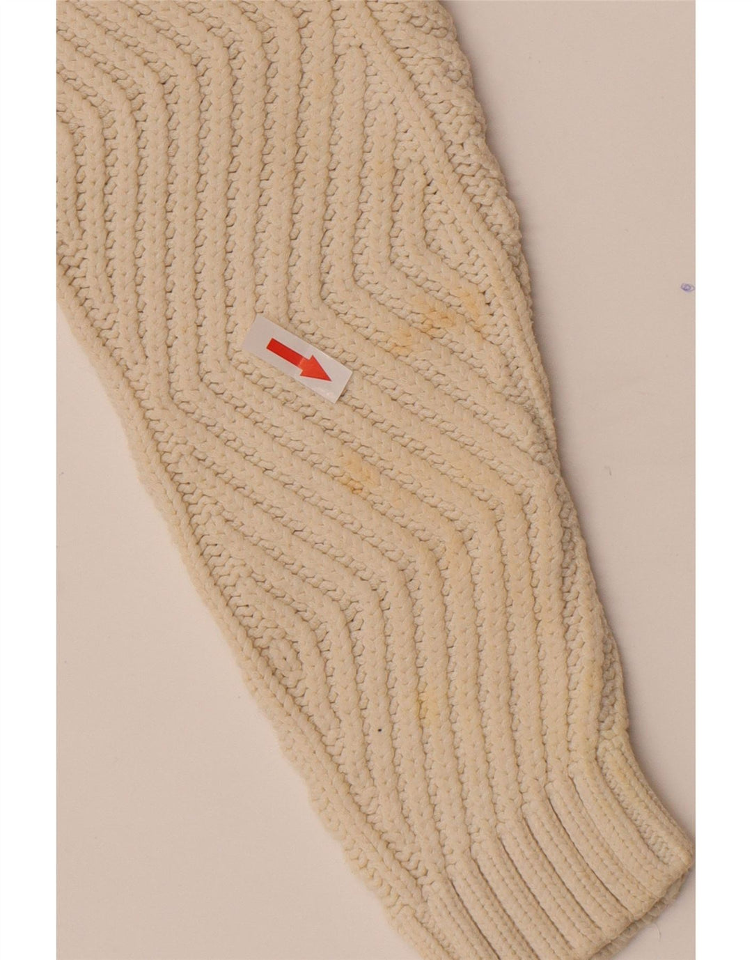 Suéter feminino Marks & Spencer com decote em V Reino Unido 10 pequeno off white
