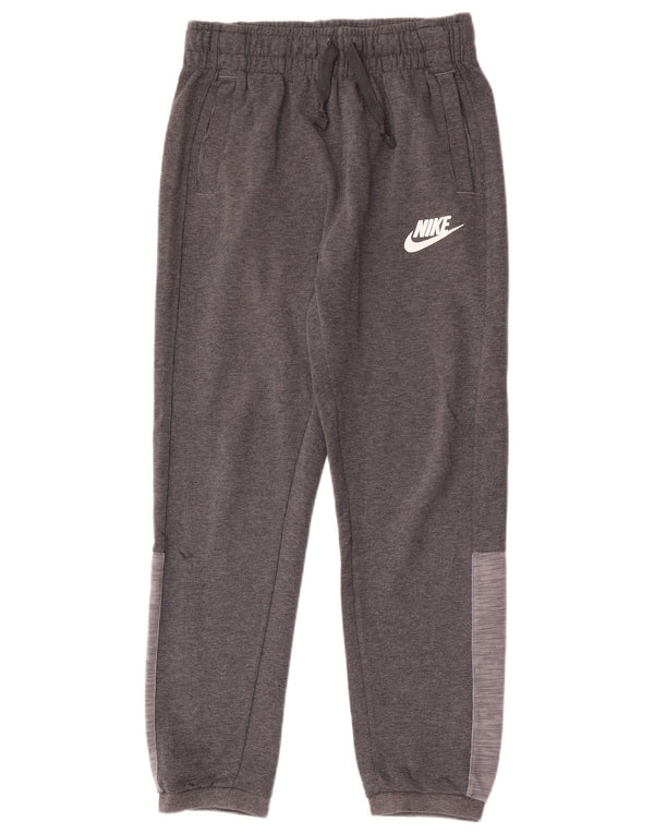 Calça de treino Nike Boys Joggers 13-14 anos XL cinza manchado de algodão