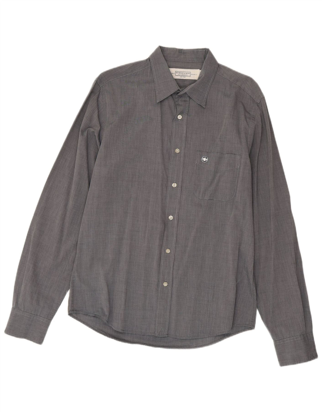 Camisa masculina Slim Fit Murphy & Nye grande cinza