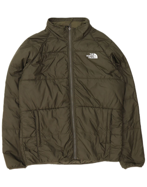 Jaqueta masculina The North Face Graphic Liner acolchoada Reino Unido 40 grande poliéster verde
