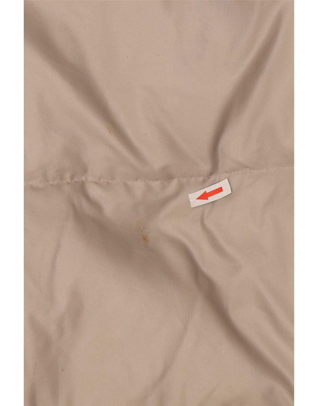 Jaqueta acolchoada masculina vintage de ajuste solto Reino Unido 36 nylon branco pequeno