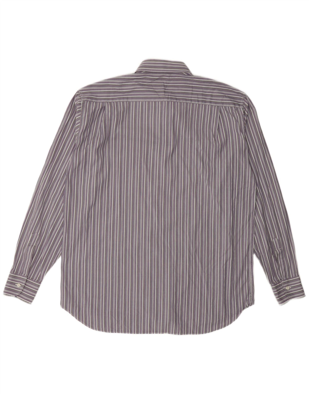 Camisa masculina PLAY tamanho 41 16 grande algodão listrado roxo