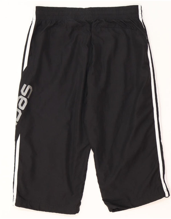 Adidas Mens Graphic Bermuda Sport Shorts Médio Preto Poliéster