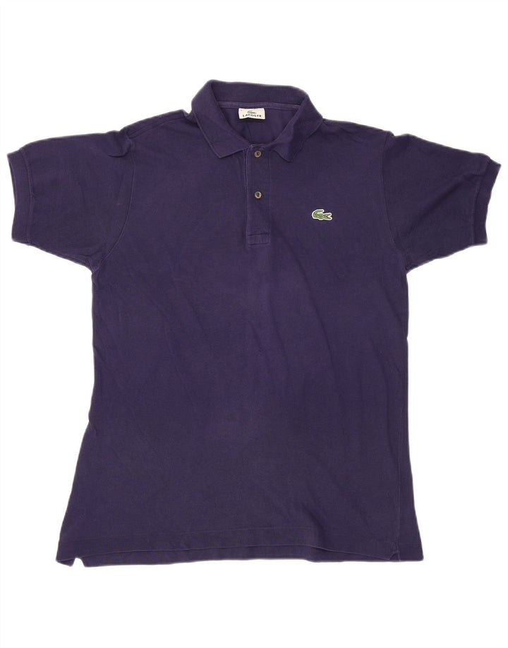 Camisa polo masculina Lacoste tamanho 3 pequeno algodão roxo