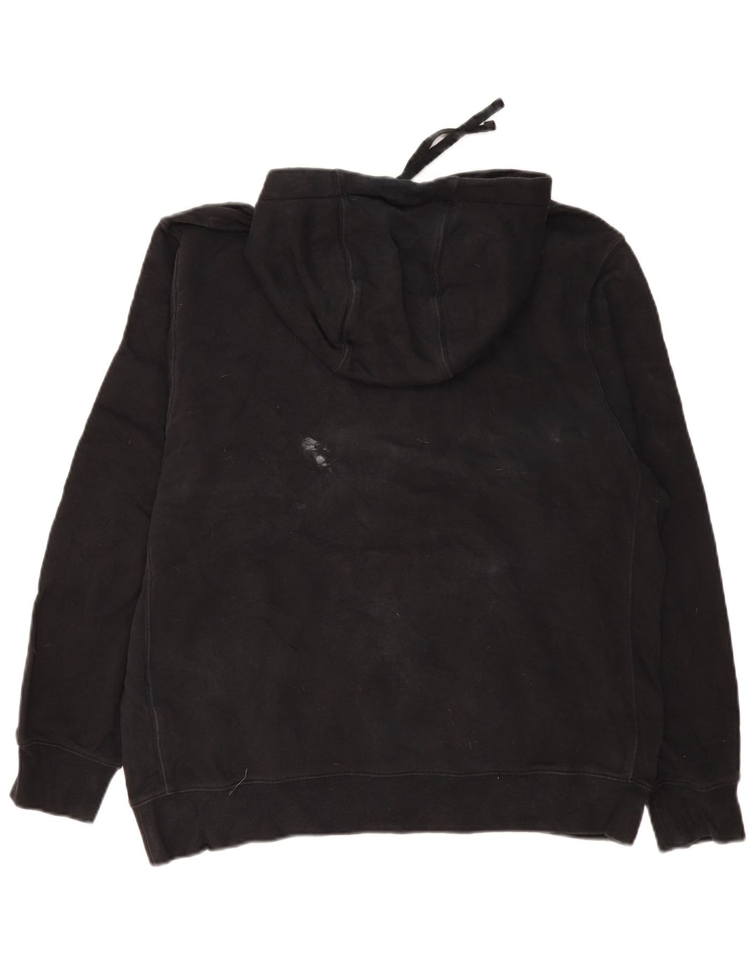 Nike Mens Hoodie Jumper Grande Algodão Preto