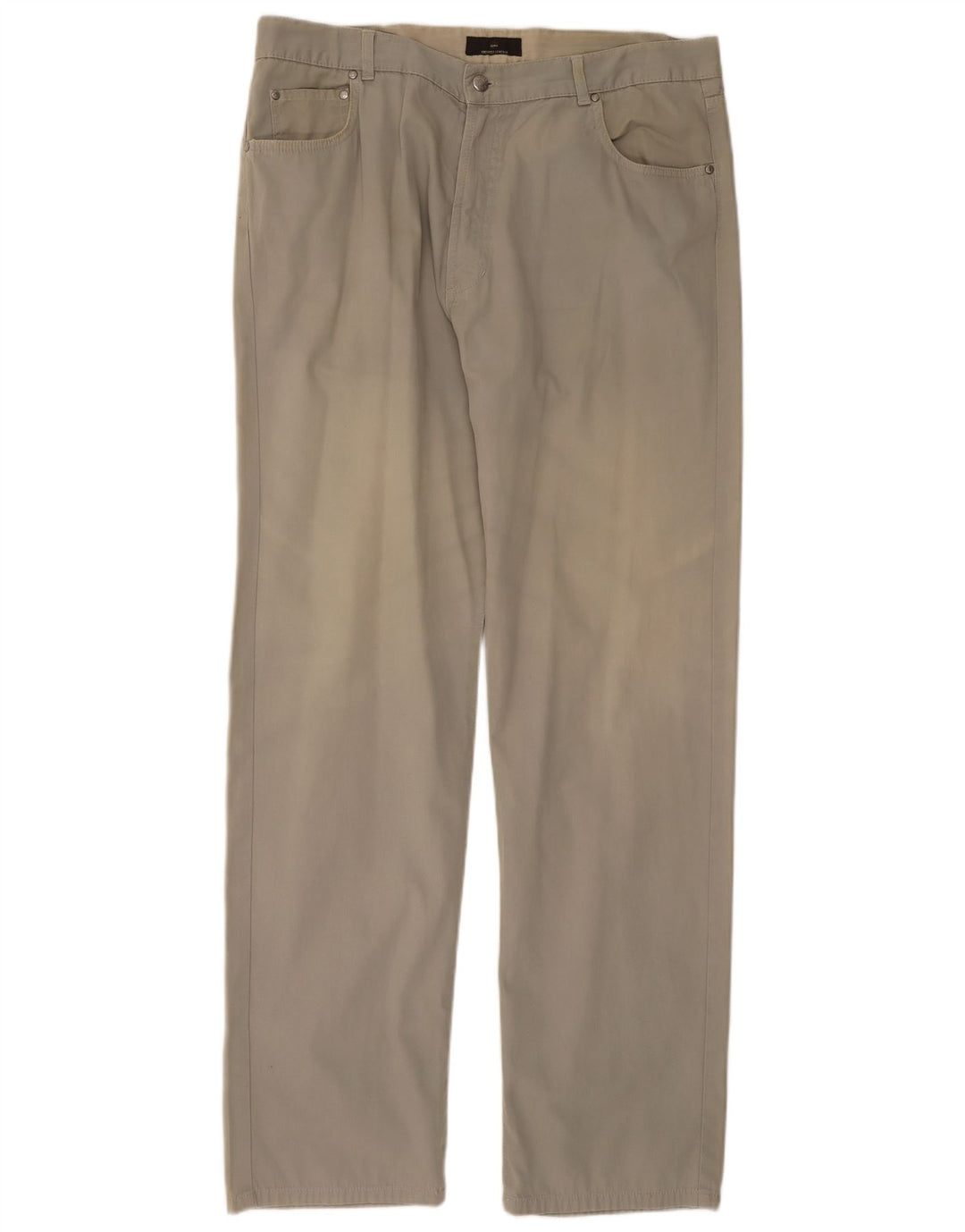 Zara Calça masculina reta casual W38 L33 cinza