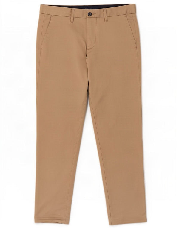 Zara Mens Slim Chino Calças EU 38 Pequeno W30 L26 Bege