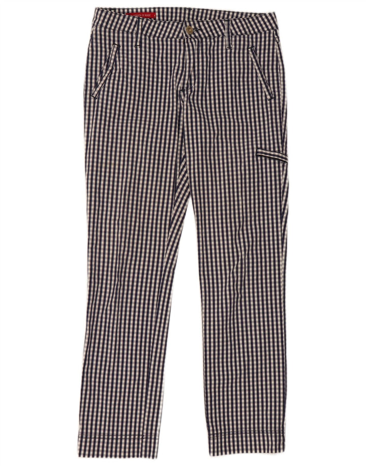 Calça Chino Feminina Armata Di Mare IT 42 Médio W30 L27 Azul Marinho Gingham