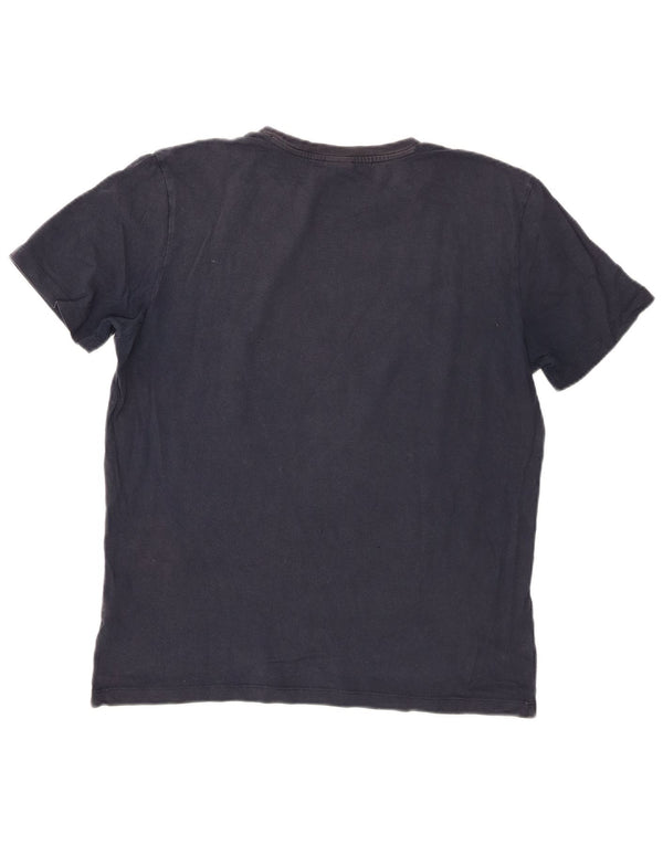 Camiseta masculina Hugo Boss grande azul marinho