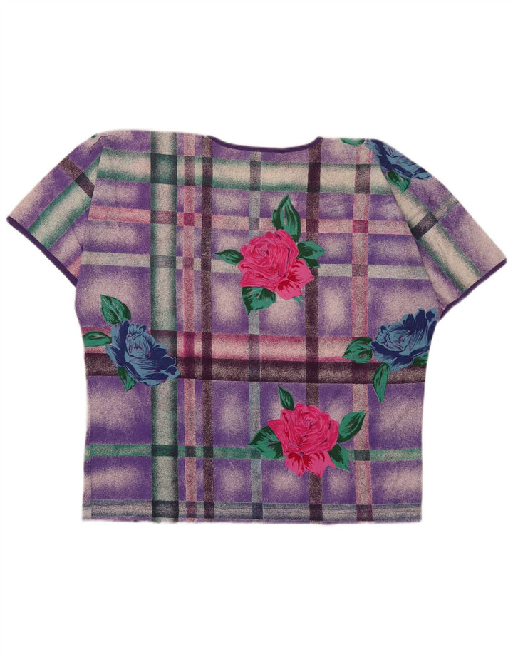 Marina Rinaldi Camiseta feminina gráfica tamanho superior 25 grande multicolorido
