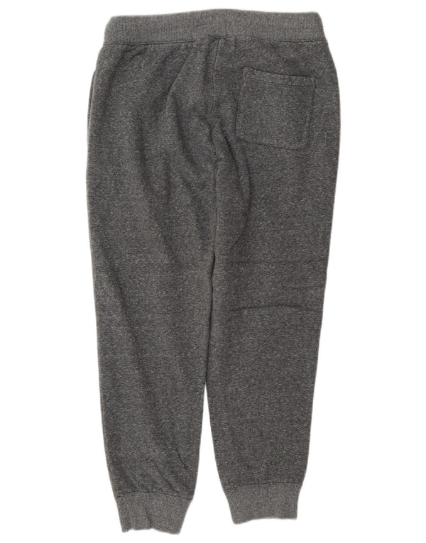Calça esportiva feminina Champion Joggers UK 8 pequena cinza manchada