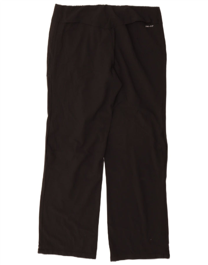 Calça de treino feminina Nike Dri Fit UK 14 poliéster preto médio