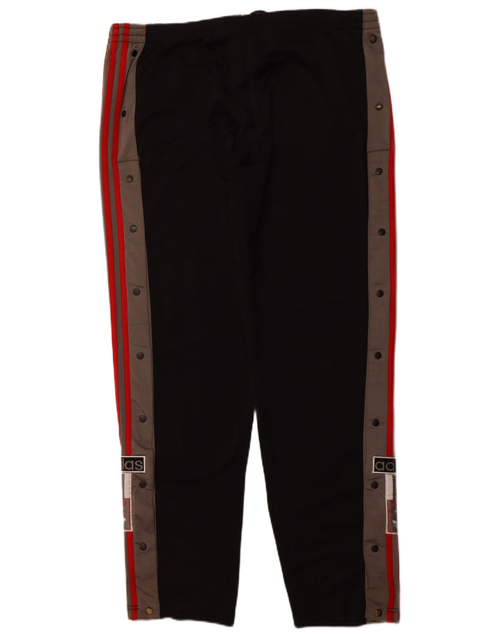 Calça esportiva feminina ADIDAS com estampa gráfica grande e preta