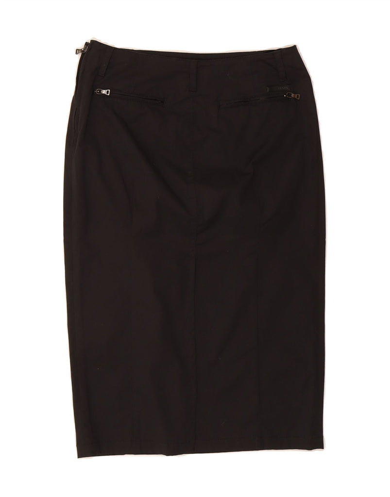 PRADA Womens Midi Pencil Skirt IT 44 Medium W30 Black Cotton Vintage Prada and Second-Hand Prada from Messina Hembry 