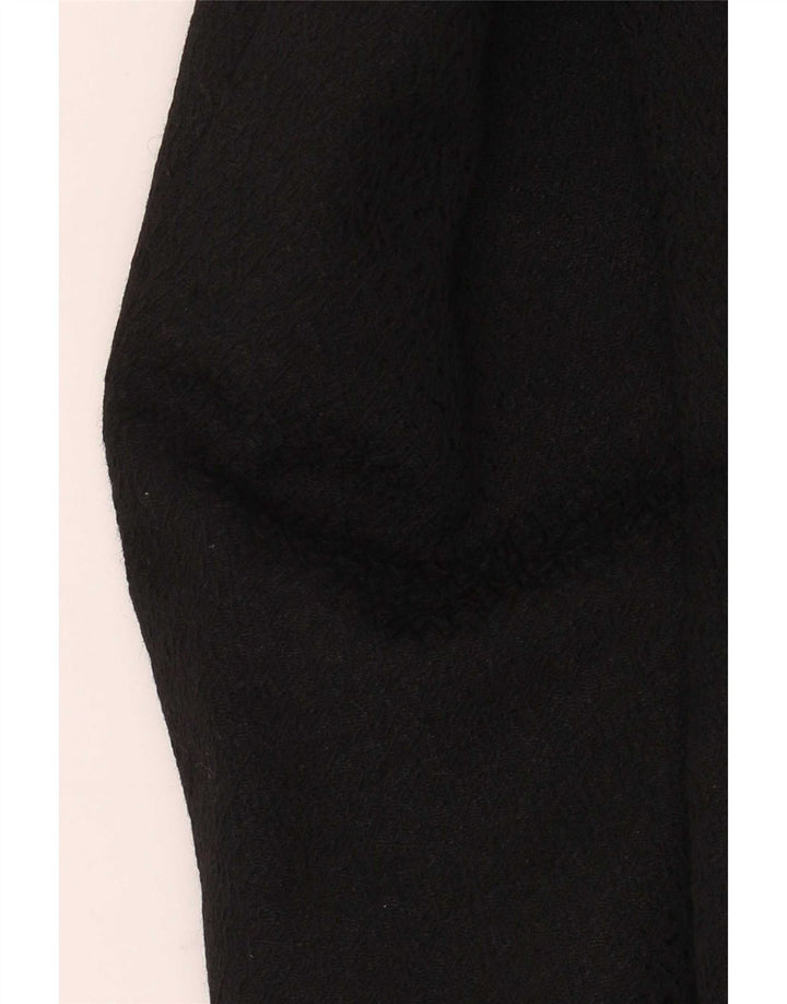 Casaco feminino vintage duplo breasted UK 14 médio preto