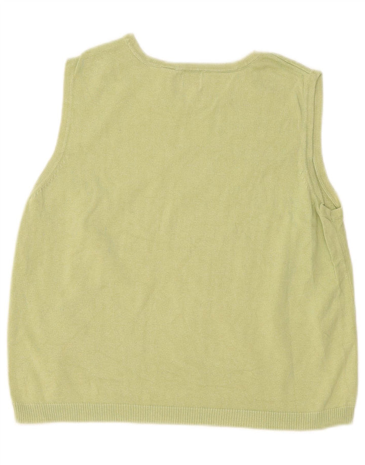 Colete feminino Gap UK 14 algodão verde médio
