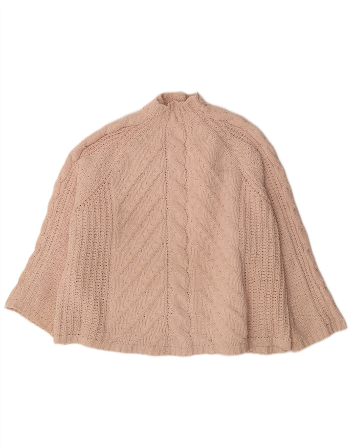 Suéter feminino Marks & Spencer com gola tartaruga grande tamanho Reino Unido 18 XL rosa