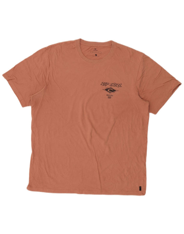 Camiseta masculina Rip Curl com ajuste relaxado gráfico XL rosa