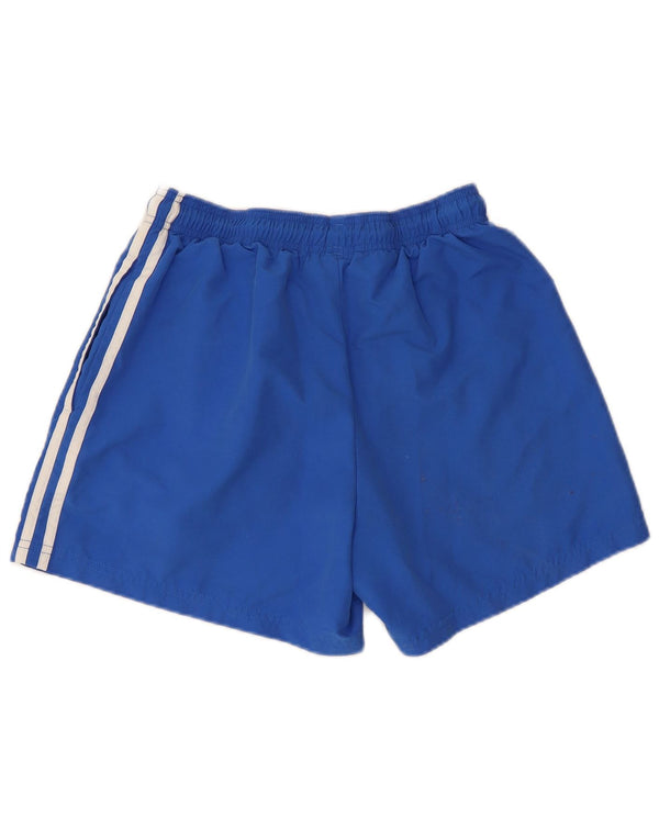 Shorts esportivos masculinos Adidas médio azul poliéster