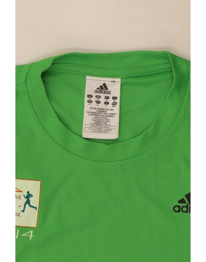 Camiseta Adidas Mens Aohna Graphic Top Verde Médio Poliéster