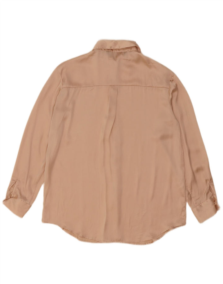 Zara blusa feminina oversized UK 6 XS bege