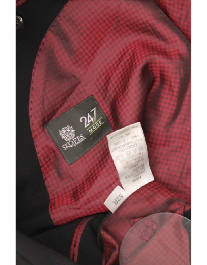Jaqueta blazer masculina Skopes Regular Fit 2 botões EU 52 XL lã preta