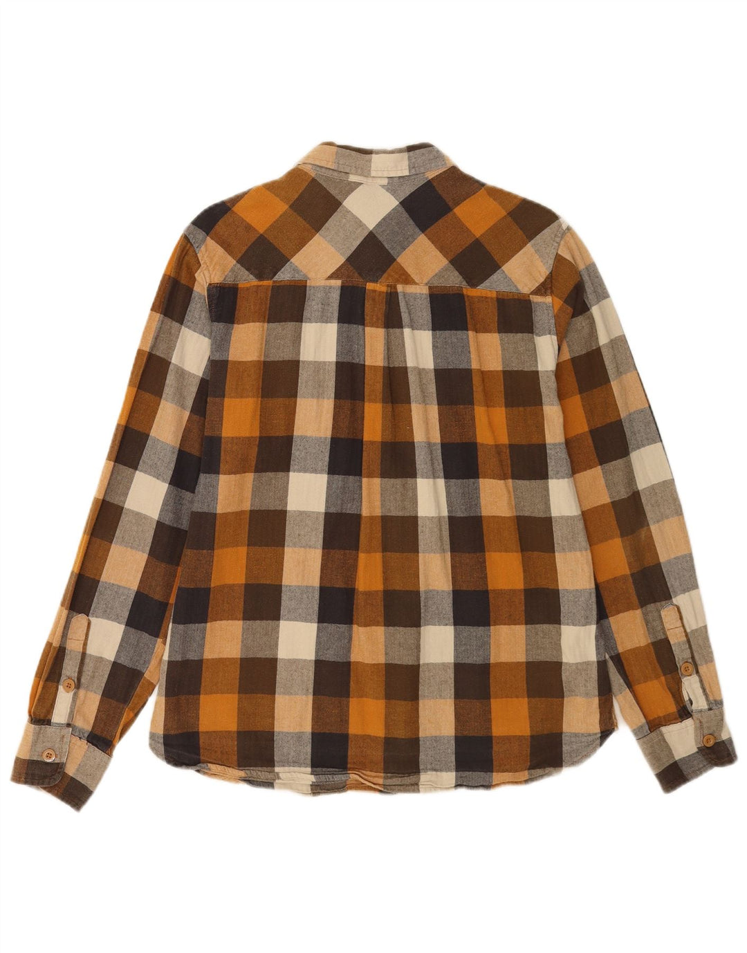 Camisa masculina de flanela MOUNTAIN WAREHOUSE grande algodão xadrez marrom