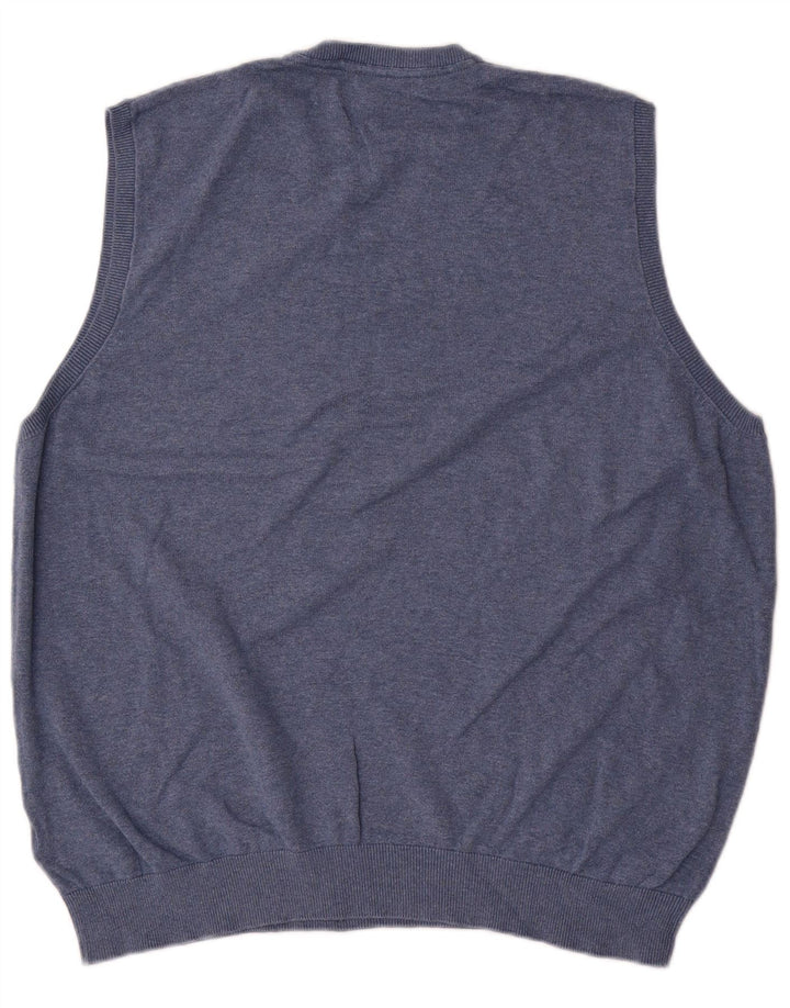 Regata masculina Marks & Spencer com colete 2XL algodão azul