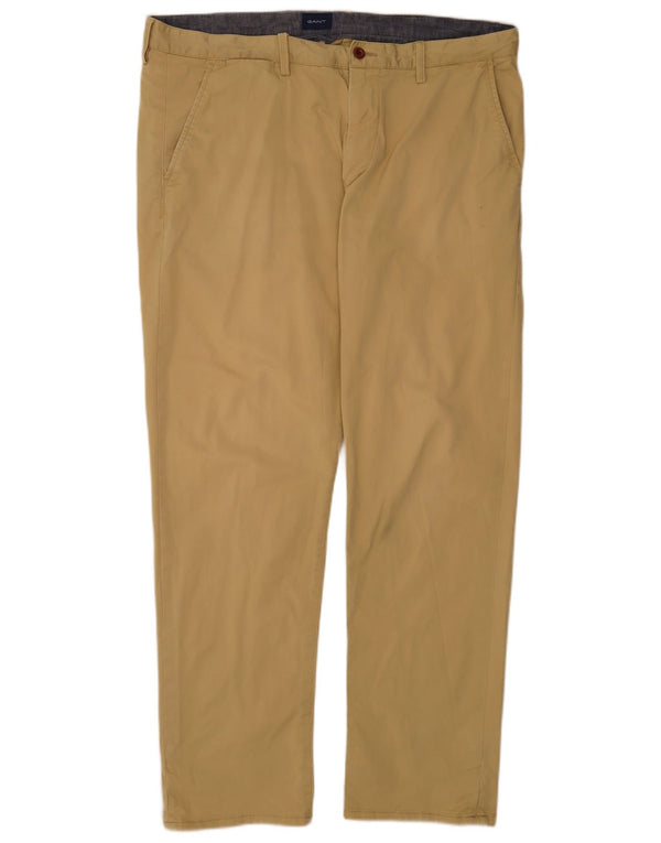 Calça Chino Masculina Reta Gant W38 L34 Algodão Bege