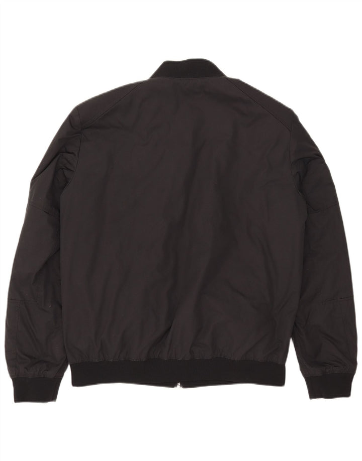 Jaqueta reversível masculina Hugo Boss UK 36 pequena poliamida preta