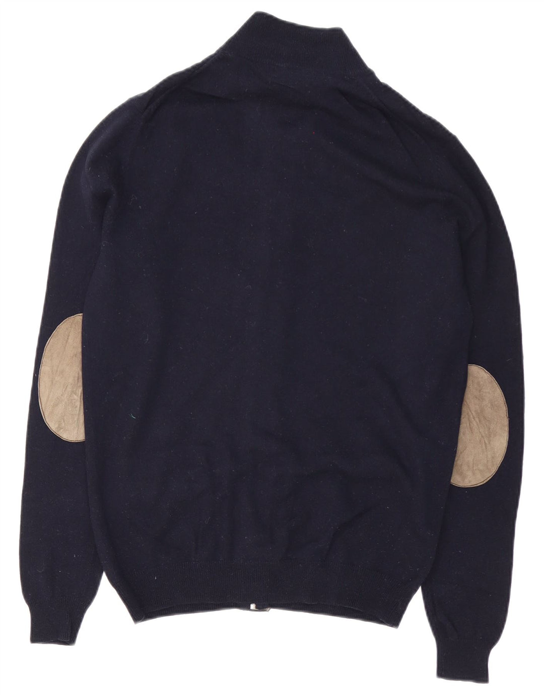 Suéter cardigã masculino Massimo Dutti médio azul marinho