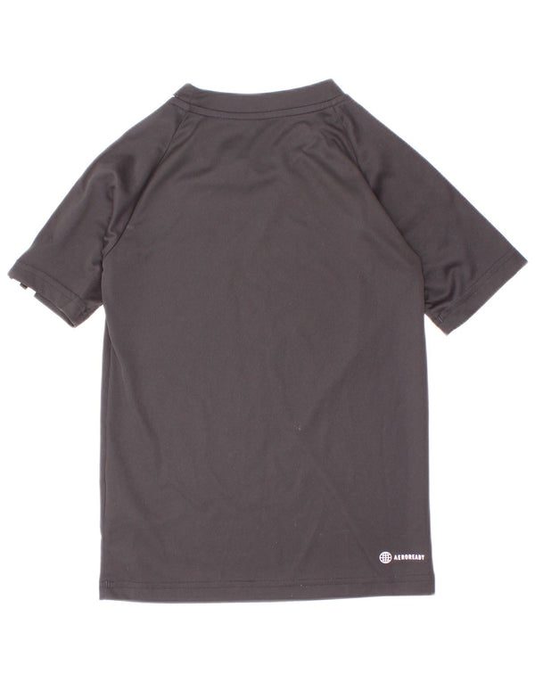 Camiseta Adidas Boys Aeroready Top 7-8 Anos Preto Poliéster
