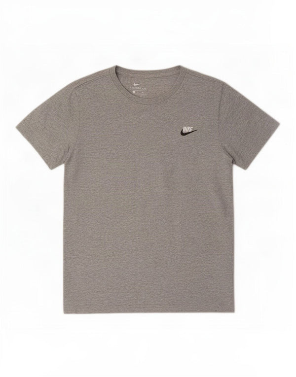 Camiseta masculina Nike Top pequeno algodão manchado cinza