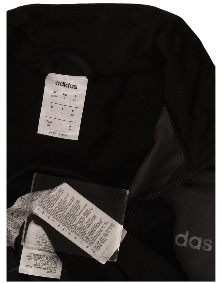 Adidas Mens Tracksuit Top Jacket UK 36/38 Pequeno Preto Colorblock Poliéster