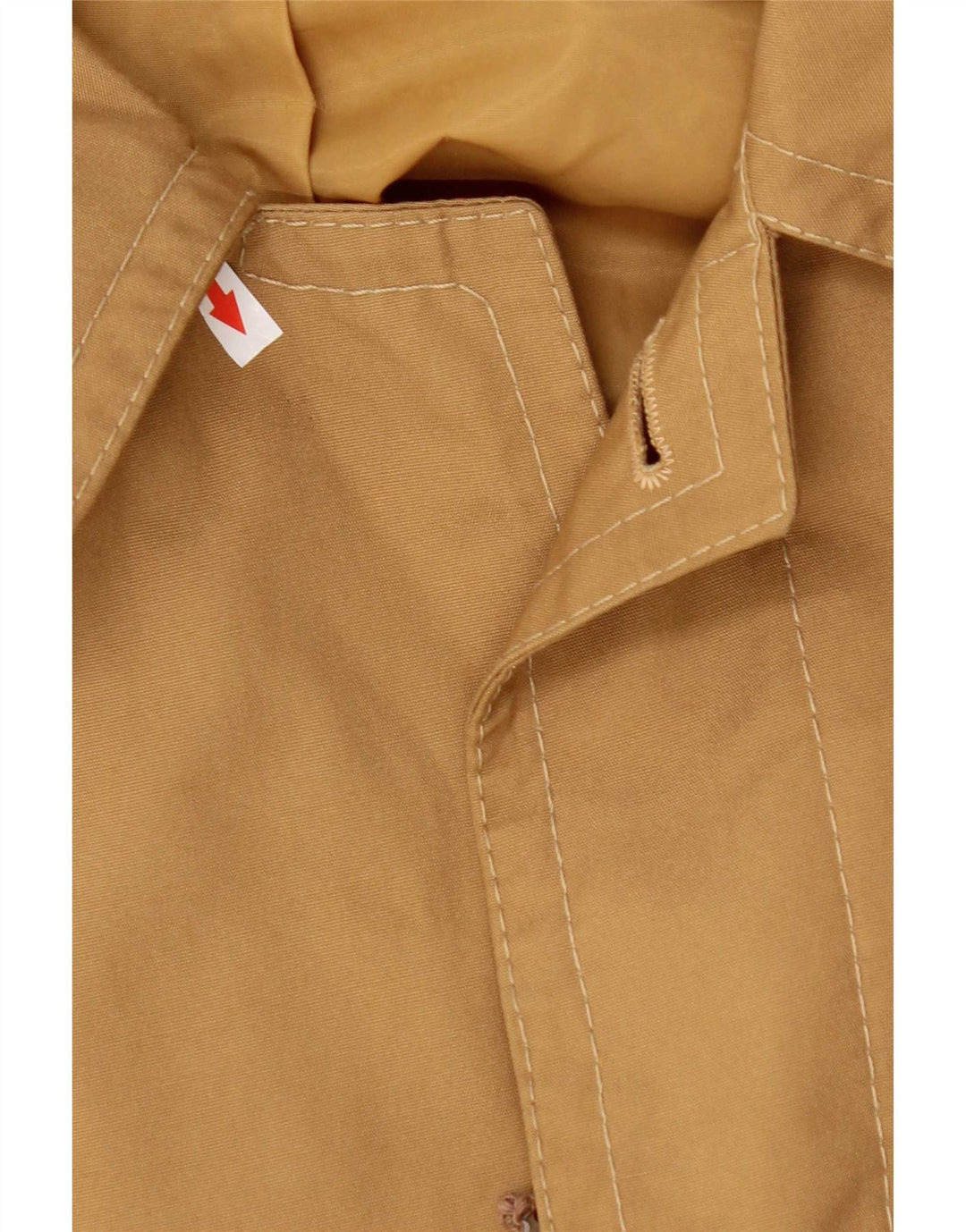 Sobretudo masculino vintage UK 40 grande algodão bege