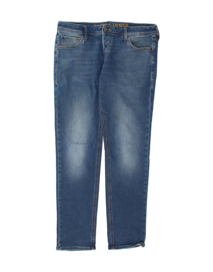 JACK & JONES Mens Slim Jeans W34 L32 Blue Cotton Vintage Jack & Jones and Second-Hand Jack & Jones from Messina Hembry 