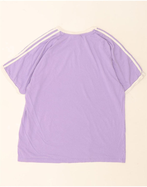 Camiseta masculina Adidas Top XL algodão roxo