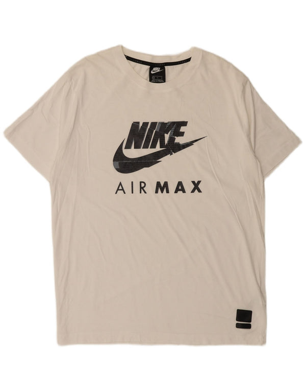 Camiseta Nike masculina gráfica Top XL algodão branco