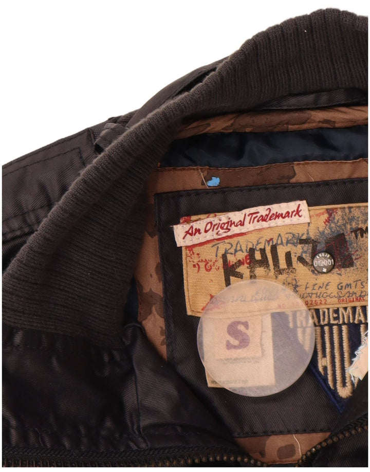 Jaqueta utilitária feminina KHUJO UK 10 algodão azul marinho pequeno