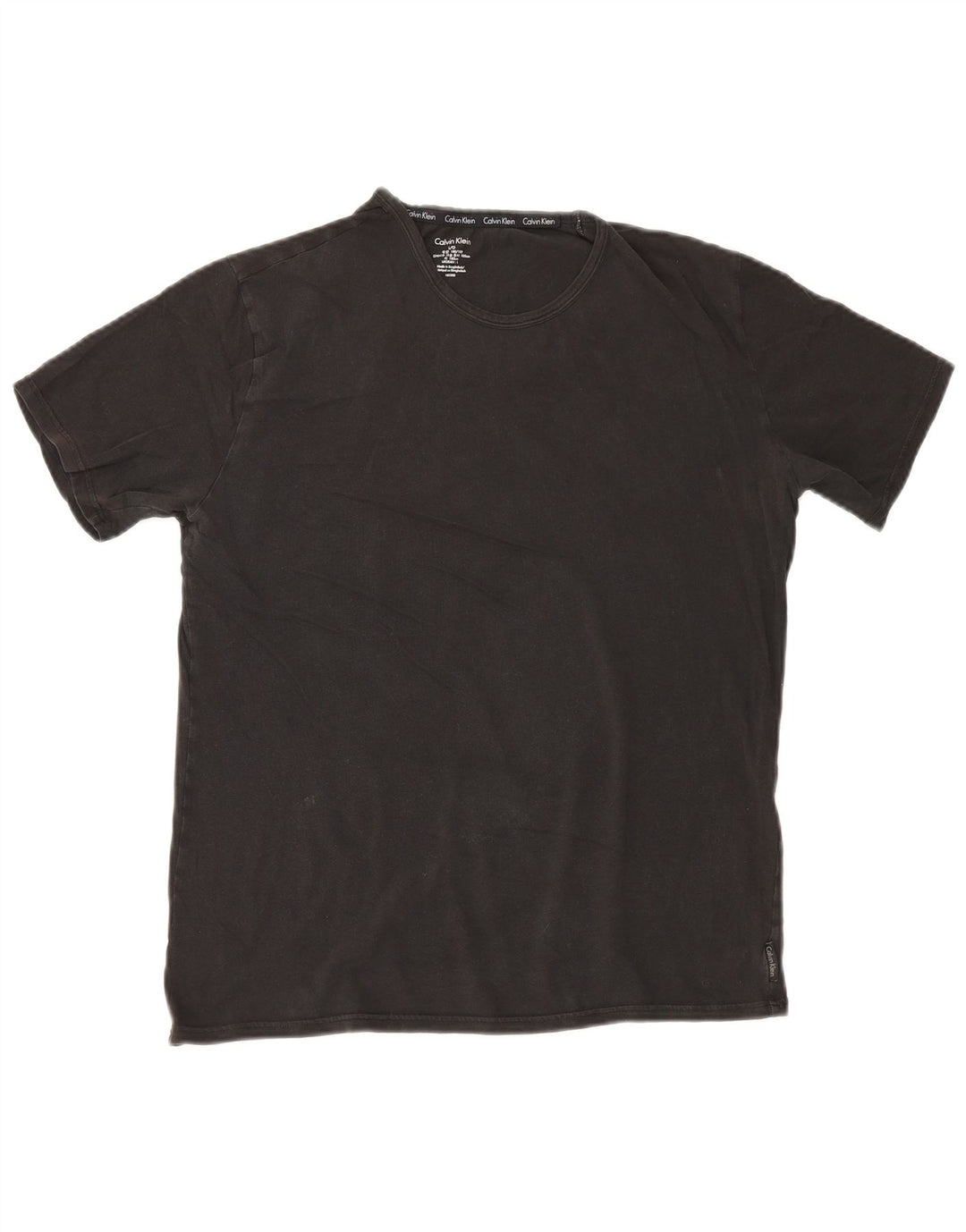 Calvin Klein Camiseta Feminina Top UK 16 Grande Preto