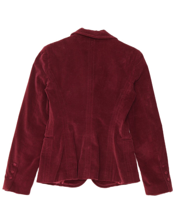 Jaqueta blazer feminina Blugirl Blumarine com 1 botão IT 42 Médio Borgonha