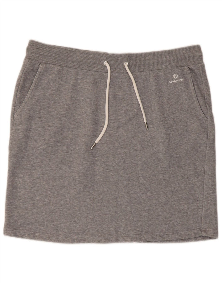 Mini saia feminina Gant UK 18 XL algodão cinza