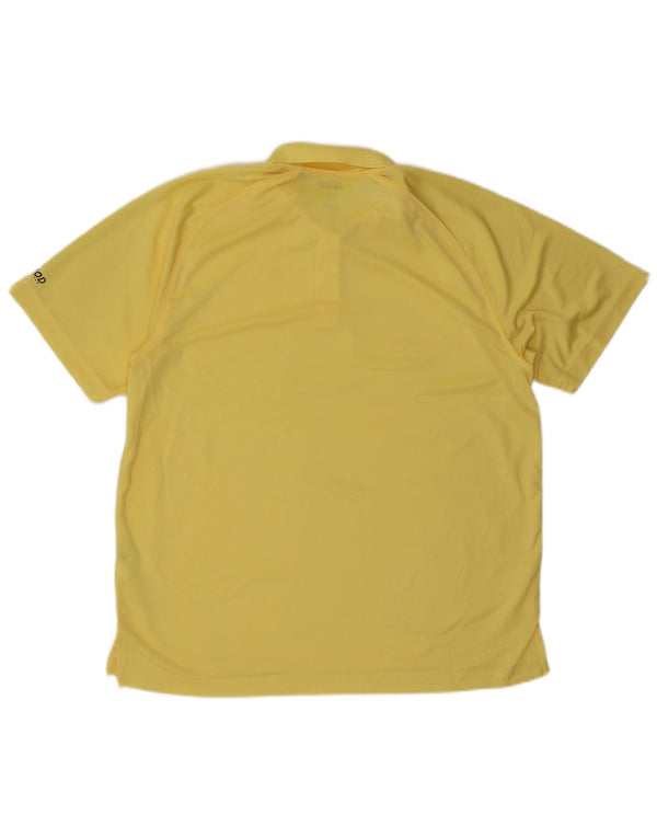 Camisa polo masculina de golfe IZOD XL poliéster amarelo