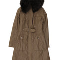 Sobretudo feminino Dkny UK 6 XS cáqui Rami