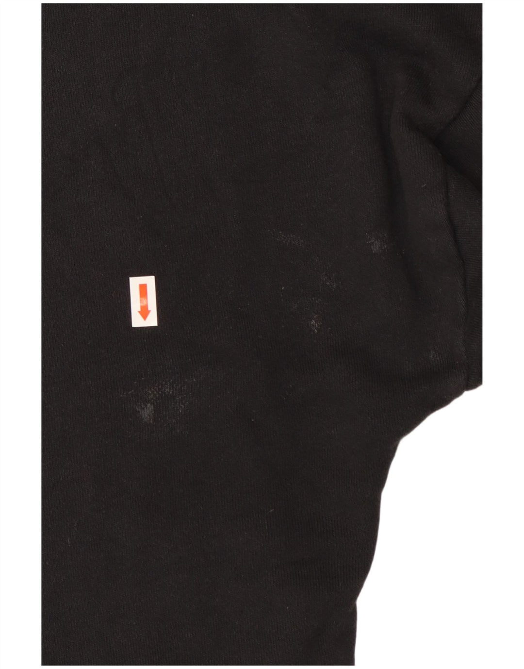 ADIDAS Womens Oversized Crop Hoodie Jumper UK 12 Médio Preto Colourblock