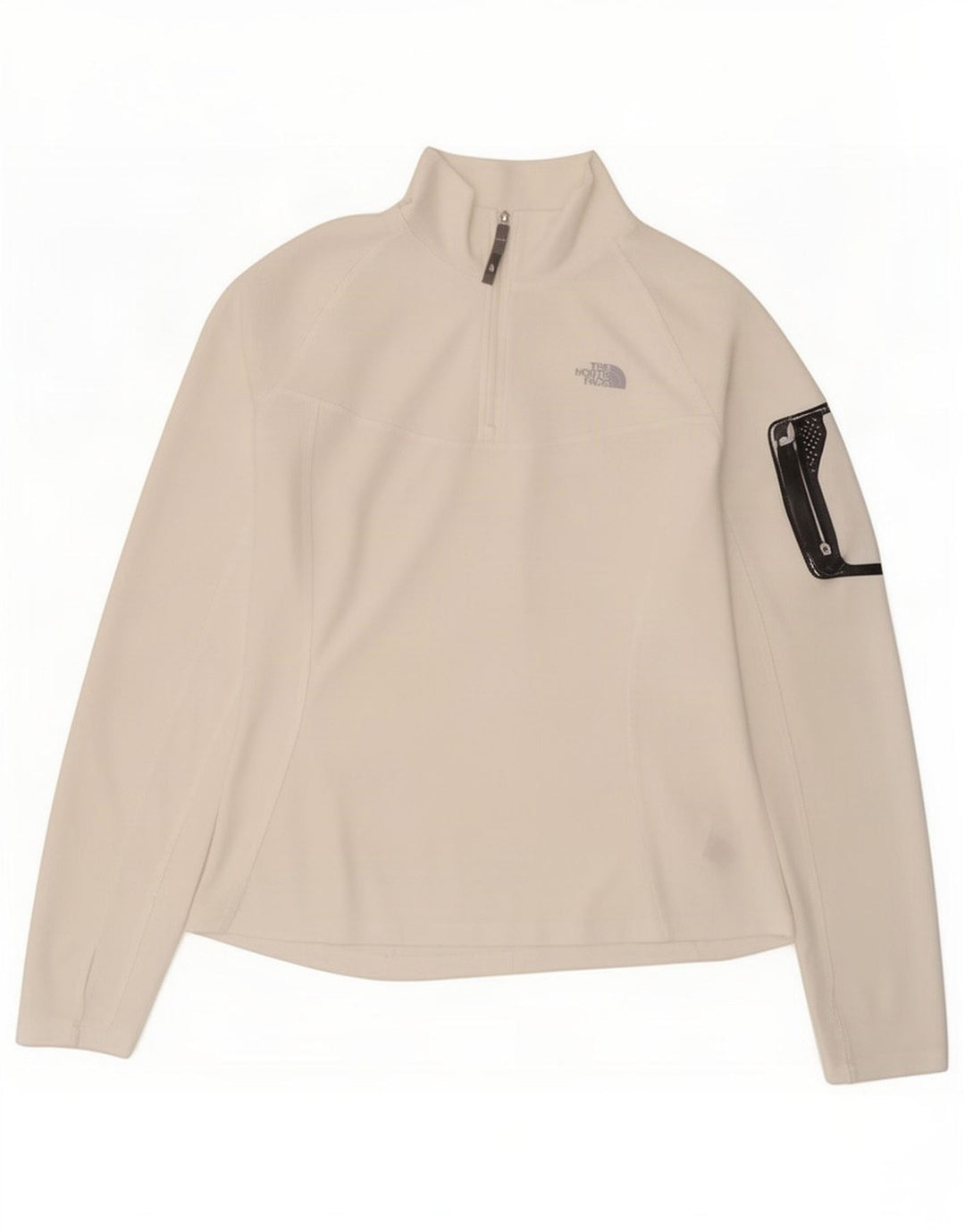 Pulôver feminino The North Face com zíper e gola alta Reino Unido 16 grande branco