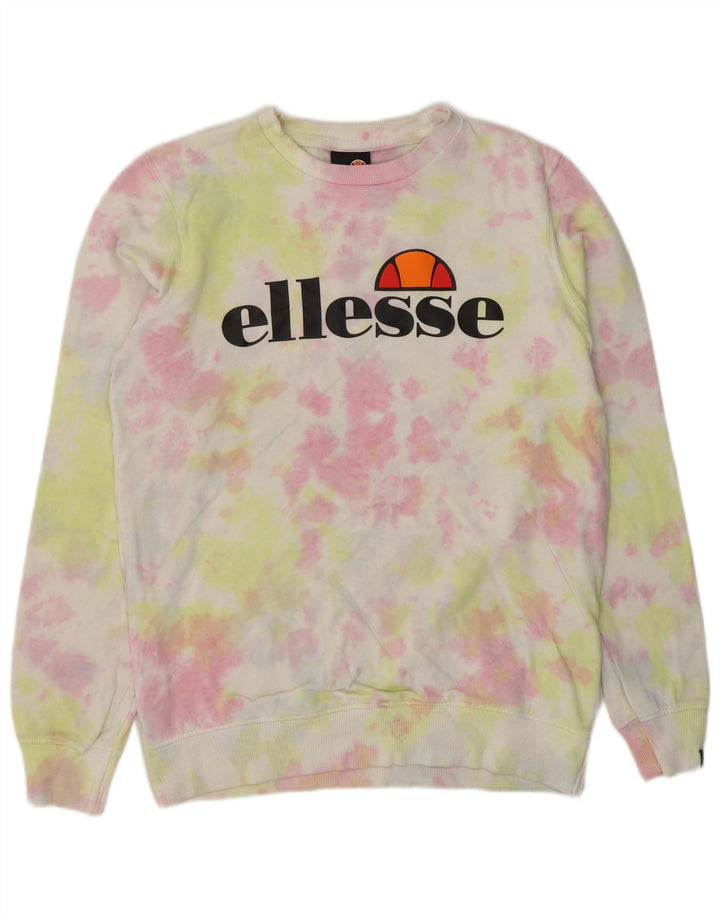 ELLESSE Suéter gráfico feminino 13-14 anos tie-dye multicolorido
