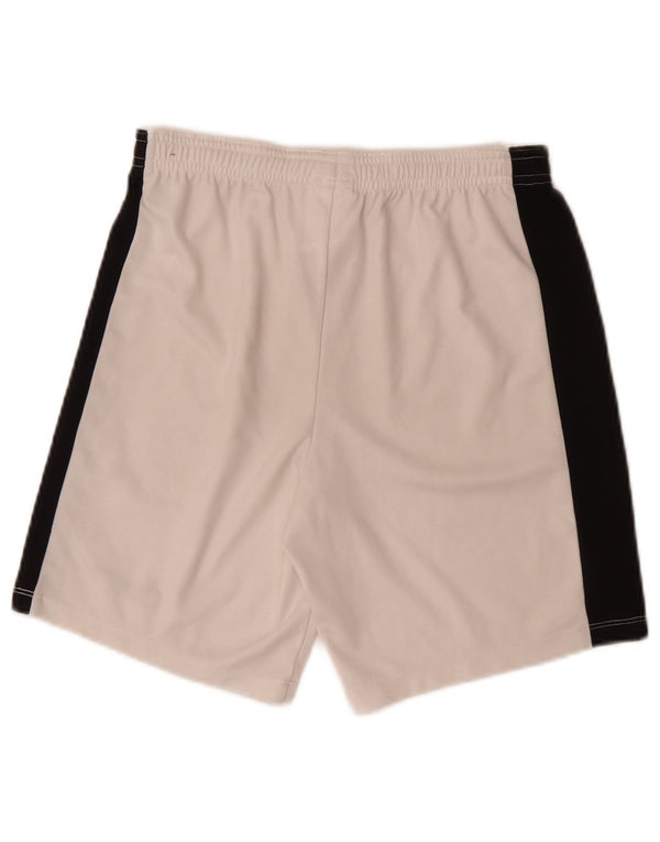 Shorts esportivos Nike Boys Dri Fit 11-12 anos grande bloco colorido branco